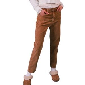 BDG Corduroy High Waisted Slim Straight Pant